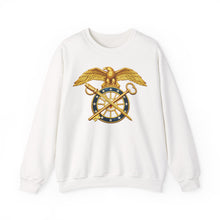 Load image into Gallery viewer, Crewneck Sweatshirt - Quartermaster Corps Branch Insignia - 3D - Enhanced