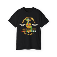Load image into Gallery viewer, Unisex Ultra Cotton Tee - Vietnam Combat Aviation Vet w Air Crew Badge - 12th AVN GroupI Mil Region III w SVC X 300