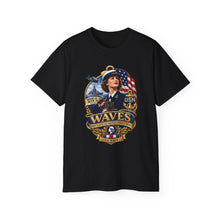 Load image into Gallery viewer, Unisex Ultra Cotton Tee - WAVES - Women Accepted for Volunteer Emergency Service WWII - 3D - Enhanced