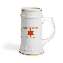 Load image into Gallery viewer, United States Army 6th Infantry Division "Red Star" Veteran Stein Mug