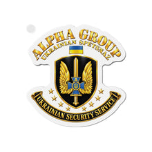 Load image into Gallery viewer, Die-Cut Magnet - Ukraine - Alpha Group - Ukrainian Spetsnaz - 3D - Enhanced