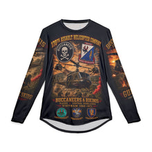 Load image into Gallery viewer, 170th Assault Helicopter Company Tribute Long Sleeve Shirt — "Bikinis & Buccaneers Into the Fire"- Vietnam Air Warriors
