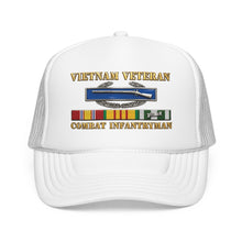 Load image into Gallery viewer, Foam Trucker Hat - Army - Vietnam Veteran - Cbt Infantryman w CIB VN SVC - 3D X 300