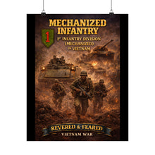 Load image into Gallery viewer, Matte Poster - 1st Infantry Division in Vietnam - Mechanized