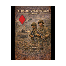 Load image into Gallery viewer, Matte Poster - 5th Infantry Division - Vietnam War 1st Brigade in Quang Tri