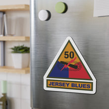 Load image into Gallery viewer, Die-Cut Magnet - SSI - 50th Armored Division w Name Tape X 300