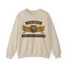 Load image into Gallery viewer, Crewneck Sweatshirt - USCG - Coxswain - Auxiliary w txt - 3D - Enhanced