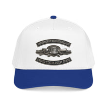 Load image into Gallery viewer, Mid Profile Baseball Cap - USCG - Expeditionary Warfare Specialist w txt - 3D - Enhanced