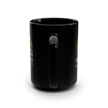 Load image into Gallery viewer, Patriotic Veteran's Black Mug, 15oz - Perfect for Military Appreciation, Gifts for Veterans, Coffee Lover's Mug, Army Pride, Home Decor - Combat Veteran - 11B40X - Retired Army with Multi Units