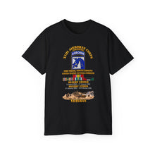 Load image into Gallery viewer, Unisex Ultra Cotton Tee - XVIII Airborne Corps Desert Storm Ribbons - with Scene - 3D - Transparent