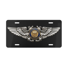 Load image into Gallery viewer, License Plate - USCG - Aviator Badge - Auxiliary wo txt - 3D - Enhanced