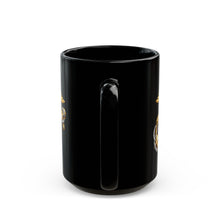Load image into Gallery viewer, Black Mug (15oz) - Emblem - USMC - Eagle Globe Anchor - 3d enhanced