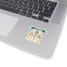 Load image into Gallery viewer, Kiss-Cut Stickers - COA - Coat of Arms of Guyana - Coat of Arms X 300