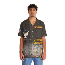 Load image into Gallery viewer, Men's Shirt (AOP) - Navy at War - Combat Veteran - Vietnam War with Vietnam Service Ribbons