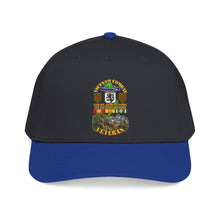 Load image into Gallery viewer, Mid Profile Baseball Cap - Vietnam Veteran Combat - 2nd Bn, 28th Infantry - 1st ID - with VN SVC - with Combat Scene - 3D - Transparent