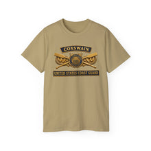 Load image into Gallery viewer, Unisex Ultra Cotton Tee - USCG - Coxswain - Auxiliary w txt - 3D - Enhanced