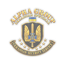 Load image into Gallery viewer, Kiss-Cut Stickers - Ukraine - Alpha Group - Ukrainian Spetsnaz - 3D - Enhanced