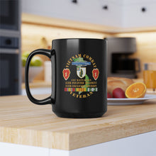 Load image into Gallery viewer, Black Mug 15oz - Vietnam Combat Infantry Veteran w 1st Bn 35th Inf - 25th ID SSI X 300