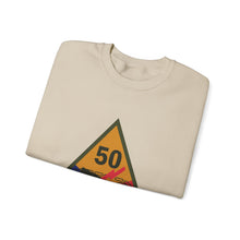 Load image into Gallery viewer, Crewneck Sweatshirt - SSI - 50th Armored Division w Name Tape X 300