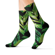 Load image into Gallery viewer, Sublimation Socks - Glossy tropical zebra print design