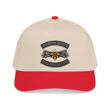 Load image into Gallery viewer, Mid Profile Baseball Cap - USCG - Boarding Officer w txt - 3D - Enhanced