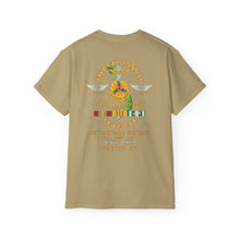 Load image into Gallery viewer, Unisex Ultra Cotton Tee - Vietnam Combat Aviation Vet w Air Crew Badges - HQ & HQ Company 12th Aviation Group Combat Blackjack - Sgt Howard Meyers - 1968-1969 SVC X 300
