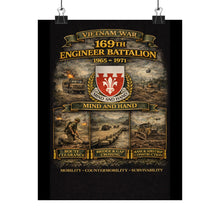 Load image into Gallery viewer, Matte Poster - 169th Engineer Battalion - 1965 - 1971