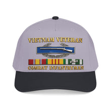Load image into Gallery viewer, Mid Profile Baseball Cap - Army - Vietnam Veteran - Cbt Infantryman w CIB VN SVC - 3D X 300