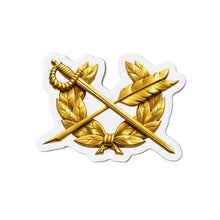 Load image into Gallery viewer, Die-Cut Magnet - Army Medical Service Corps (MS) Branch Insignia - 3D - Enhanced
