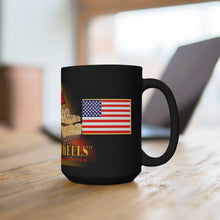 Load image into Gallery viewer, Black Mug 15oz - Army - 2nd Armored Division - Fort Hood, TX Main Battle Tank - M1A1 - Hell on Wheels