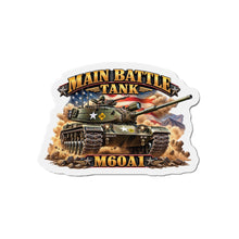 Load image into Gallery viewer, Die-Cut Magnet - Army - Main Battle Tank - M60A1 w Fire- Right Face - 3D - Enhanced