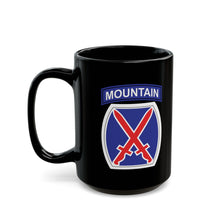 Load image into Gallery viewer, Black Mug (15oz) - SSI - 10th Mountain Division X 300