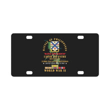 Load image into Gallery viewer, Army - Battle for Philippines - 130th Infantry Regiment - 33rd Infantry Division w PAC - PHIL SVC X Classic License Plate
