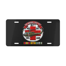Load image into Gallery viewer, License Plate - Army - 57th Medical Co - Original Dustoff - Vietnam w VN SVC - 3D - Enhanced