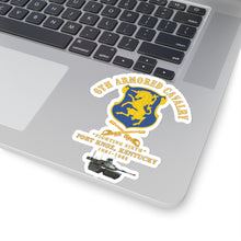 Load image into Gallery viewer, Kiss-Cut Stickers - Army - 6th ACR w Cav Br Ft Knox Kentucky - 1981-1985 w M1 Green X 300