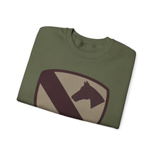Load image into Gallery viewer, Crewneck Sweatshirt - SSI - 1st Cavalry Division - Subdued Desert X 300
