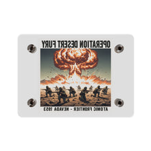 Load image into Gallery viewer, Acrylic Wall Art Panel - Atomic Testing in Nevada Desert Operation Fury