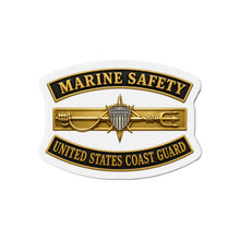 Load image into Gallery viewer, Die-Cut Magnet - USCG - Marine Safety w txt - 3D - Enhanced