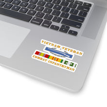 Load image into Gallery viewer, Kiss-Cut Stickers - Army - Vietnam Veteran - Cbt Infantryman w CIB VN SVC