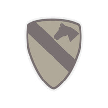 Load image into Gallery viewer, Kiss-Cut Stickers - SSI - 1st Cavalry Division - Subdued Desert X 300