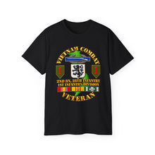 Load image into Gallery viewer, Unisex Ultra Cotton Tee - Vietnam Veteran Combat - 2nd Bn, 28th Infantry - 1st ID - with VN SVC - 3D - Transparent