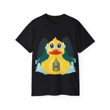 Load image into Gallery viewer, Unisex Ultra Cotton Tee - Yellow Rubber Duck - Front with Water - First Sergeant