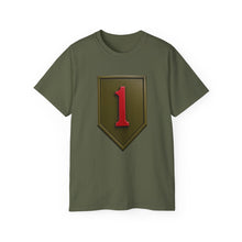 Load image into Gallery viewer, Unisex Ultra Cotton Tee - Army - SSI - 1st Infantry Division wo txt - 3D - Enhanced