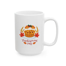 Load image into Gallery viewer, White Ceramic Mug - 11oz & 15oz - Thanksgiving Day