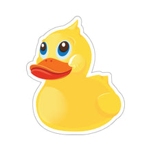 Load image into Gallery viewer, Kiss- Cut Stickers - Yellow Rubber Duck - Oblique Left Front X 300