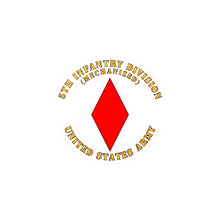 Load image into Gallery viewer, Kiss-Cut Vinyl Decals - Army - 5th Infantry Division - US Army