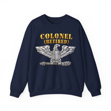 Load image into Gallery viewer, Crewneck Sweatshirt - Colonel - Retired - 3D - Enhanced