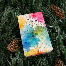 Load image into Gallery viewer, Gift Wrap Paper — color splashes patterms