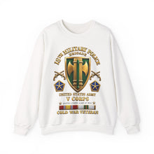 Load image into Gallery viewer, Crewneck Sweatshirt - Army - 18th MP Brigade - V Corps- COLD SVC - 3d Enhanced X 300