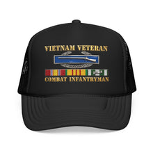 Load image into Gallery viewer, Foam Trucker Hat - Army - Vietnam Veteran - Cbt Infantryman w CIB VN SVC - 3D X 300